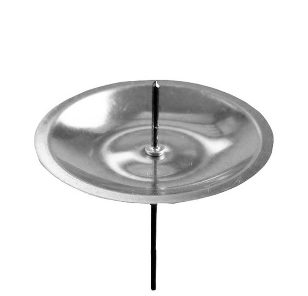 Viana Kerzenhalter Kerzenhalter mit Dorn Silber Ø8cm Metall Adventskranz Weihnachtsdeko Viana Kerzenhalter Kerzenhalter mit Dorn Silber Ø8cm Metall Adventskranz Weihnachtsdeko von Viana