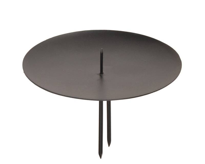 Viana Kerzenhalter Metall Kerzenhalter Schwarz Ø9cm 4er Set Steckdorn Design von Viana