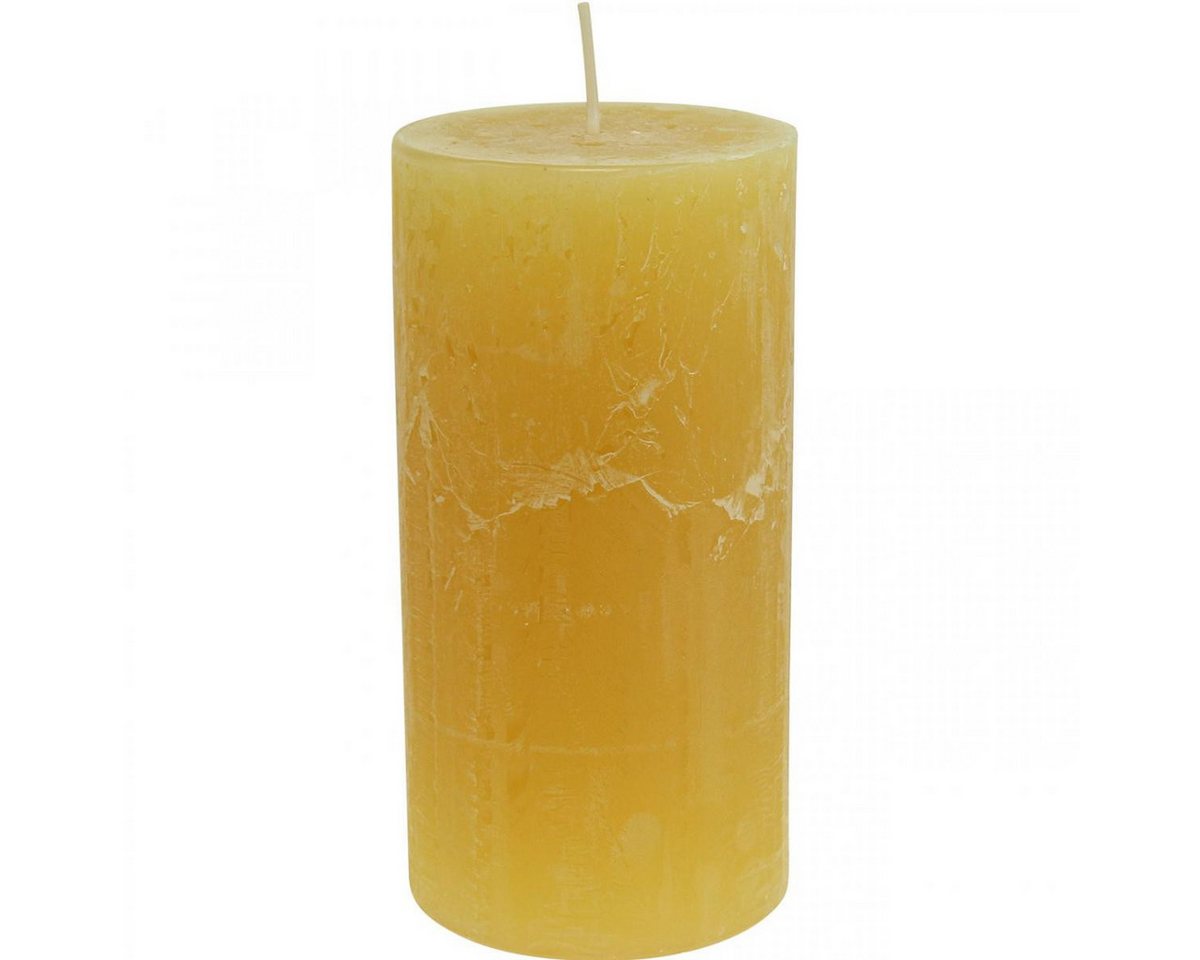Viana Stumpenkerze Rustikale Stumpenkerzen Gelb Durchgefärbt für Adventskranz & Viana Stumpenkerze Rustikale Stumpenkerzen Gelb Durchgefärbt für Adventskranz & von Viana
