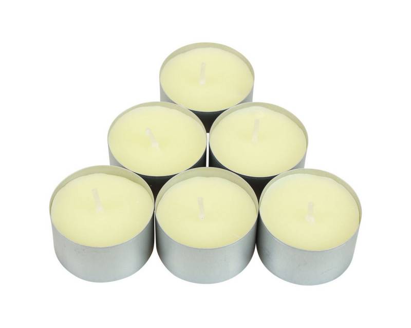 Viana Teelicht Nachtlichter Teelichter Gelb Alu 8 Std Brenndauer 60 Stk von Viana