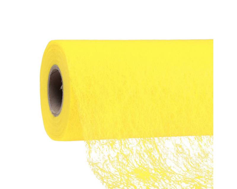 Viana Tischläufer Dekovlies Tischband Tischläufer Gelb 23cm x 25m von Viana