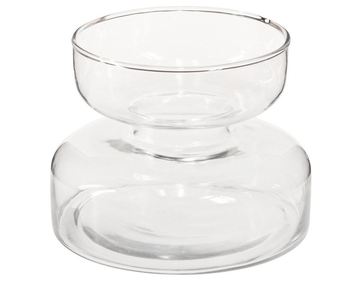 Viana Tischvase Vase bauchig Glasvase Rikkie Klar Ø13cm H10cm 2er Set Deko Viana Tischvase Vase bauchig Glasvase Rikkie Klar Ø13cm H10cm 2er Set Deko von Viana