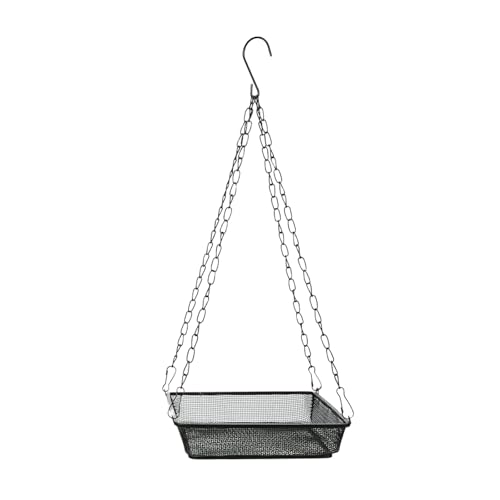 Eisennetzhänge Vogelfuttertablett Outdoor Gartendekoration Zum Beobachten Accessoires Dekorative Gartenfutterautomaten von Florisync