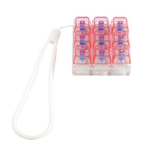 Florisync 9-Tasten Mechaniktastaturschalter Tester 9 Clicky Tasten Mit Silikonschlüsselkette Für Spannungsbekämpfung Und Office Decoration Tastatur Switches Testwerkzeug von Florisync