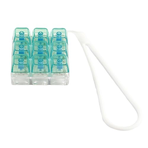 Florisync 9-Tasten Mechaniktastaturschalter Tester 9 Clicky Tasten Mit Silikonschlüsselkette Für Spannungsbekämpfung Und Office Decoration Tastatur Switches Testwerkzeug Florisync 9-Tasten Mechaniktastaturschalter Tester 9 Clicky Tasten Mit Silikonschlüsselkette Für Spannungsbekämpfung Und Office Decoration Tastatur Switches Testwerkzeug von Florisync