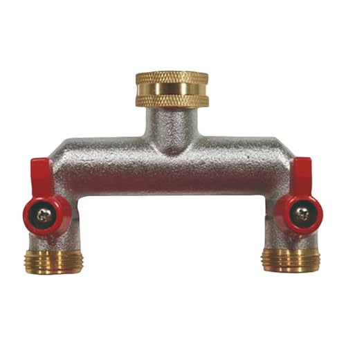 Wasserrohrverbinder Messing Wasserhahn Splitter 2 Wege 3/4 Zoll Messing Anschluss Schlauch Wasserhahn Splitter Wasserhahn Splitter Gemüse von Florisync