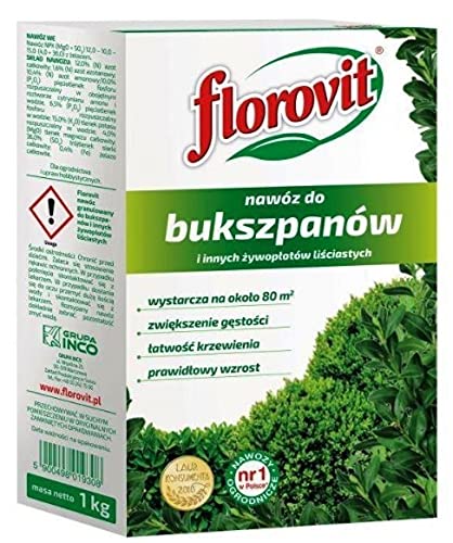 Buchsbaumdünger Ilexdünger NPK Heckendünger Stechpalmendünger Spezialdünger 1kg von Florovit