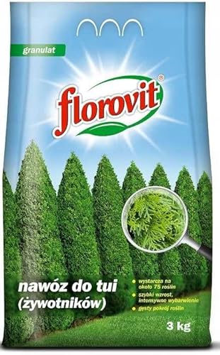 Dünger Thuja Lebensbaum Zypressen Thujadünger Heckendünger Koniferendünger 3kg von Florovit