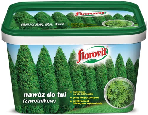 Dünger Thuja und Zypressen Tannendünger Thujadünger Koniferendünger NPK 4kg von Florovit