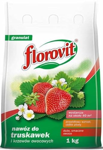Erdbeeren Dünger Für Walderdbeeren Beeren Obst Erdbeere Fragaria 40m2 NPK 1kg von Florovit