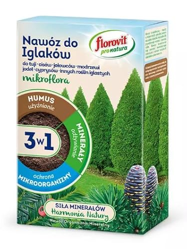 Koniferen Dünger Thuja Tannen Hecken Effektive Mikroorganismen + Bio Humus 1kg von Florovit