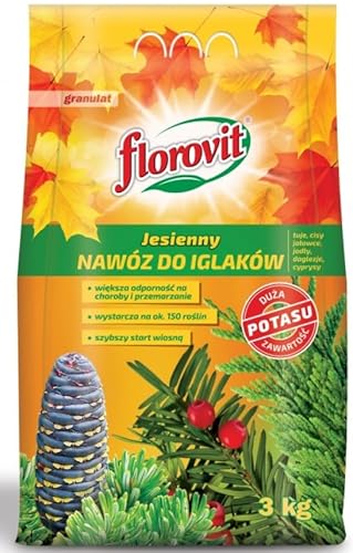 Koniferendünger Herbstdünger Tannendünger Thuja Lebensbaum Universal 3kg von Florovit