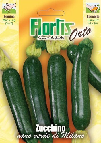 Flortis 4355380 Zucchini Nano Verde Di Milano (Zucchinisamen) von Flortis