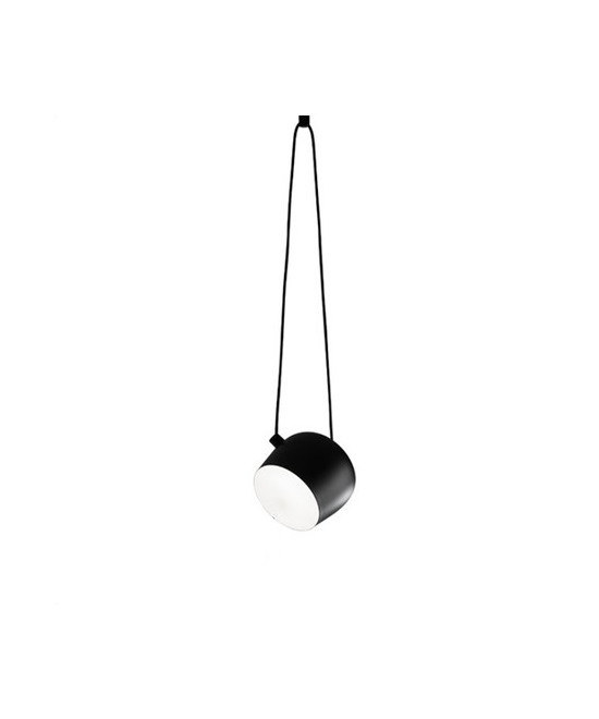 Flos - Aim Small Pendelleuchte o/Stecker Schwarz von Flos