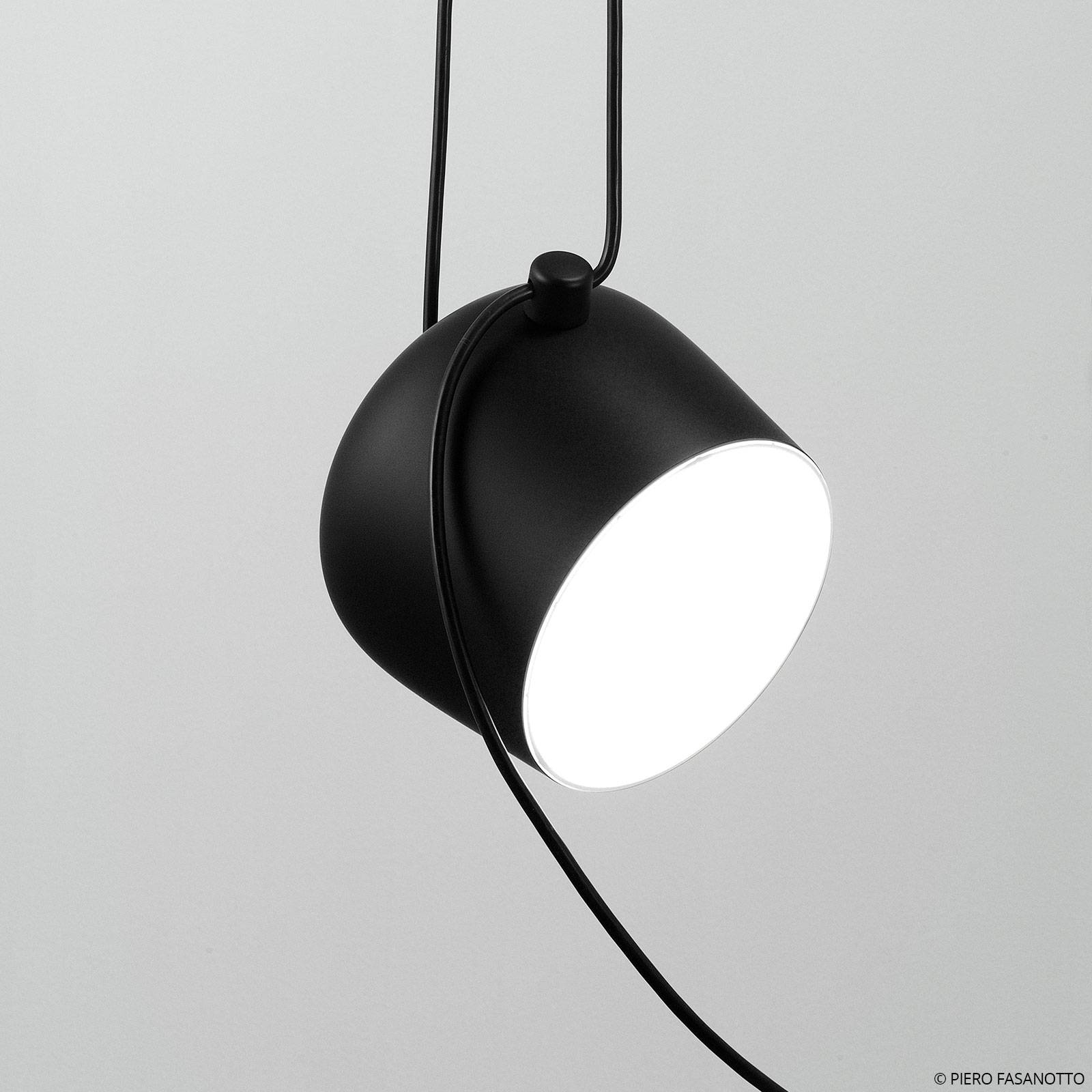 FLOS Aim Small LED-Hängeleuchte, schwarz von Flos