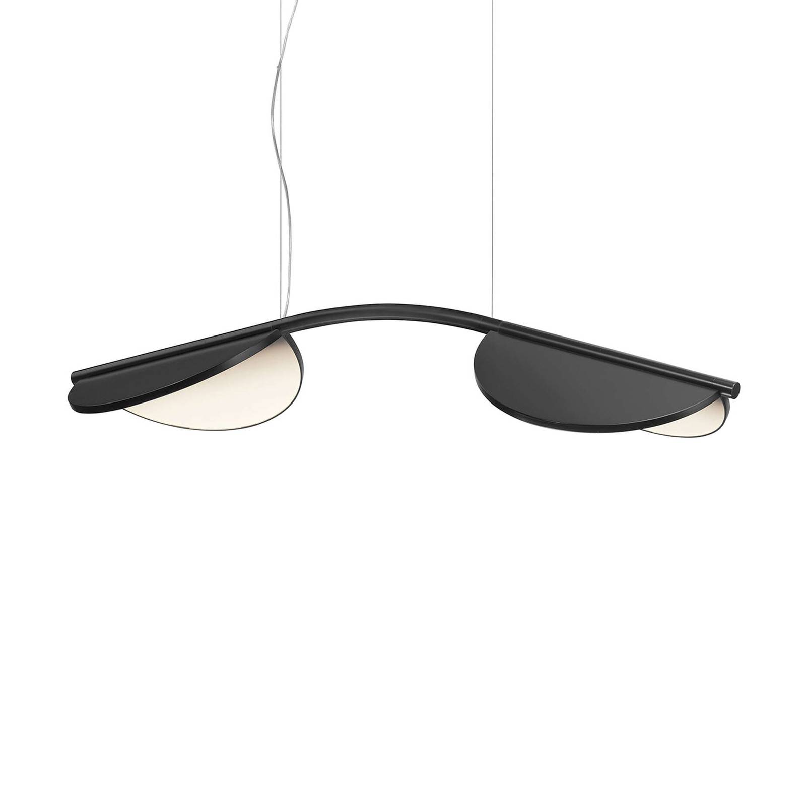 FLOS Almendra Arch LED-Hängelampe, kurz, anthrazit von Flos