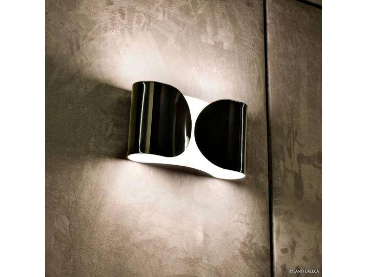 FLOS Design Wandlampe FOGLIO, dimmbar, schwarz, für Wohn- / Esszimmer, Metall, Design, Wandleuchte, Wandlampe Innen von Flos