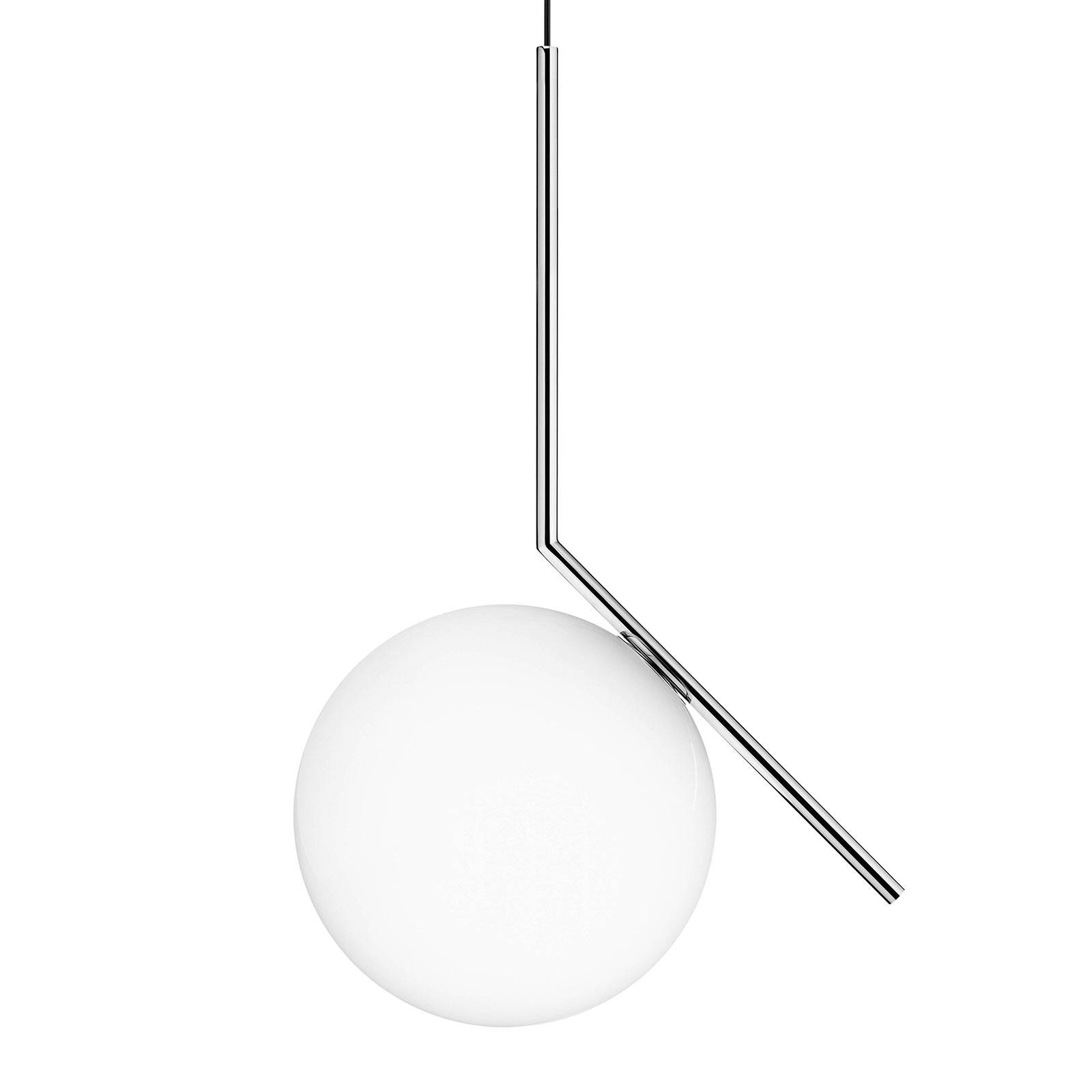 FLOS IC S2 Designer-Hängeleuchte, chrom Ø 30 cm von Flos