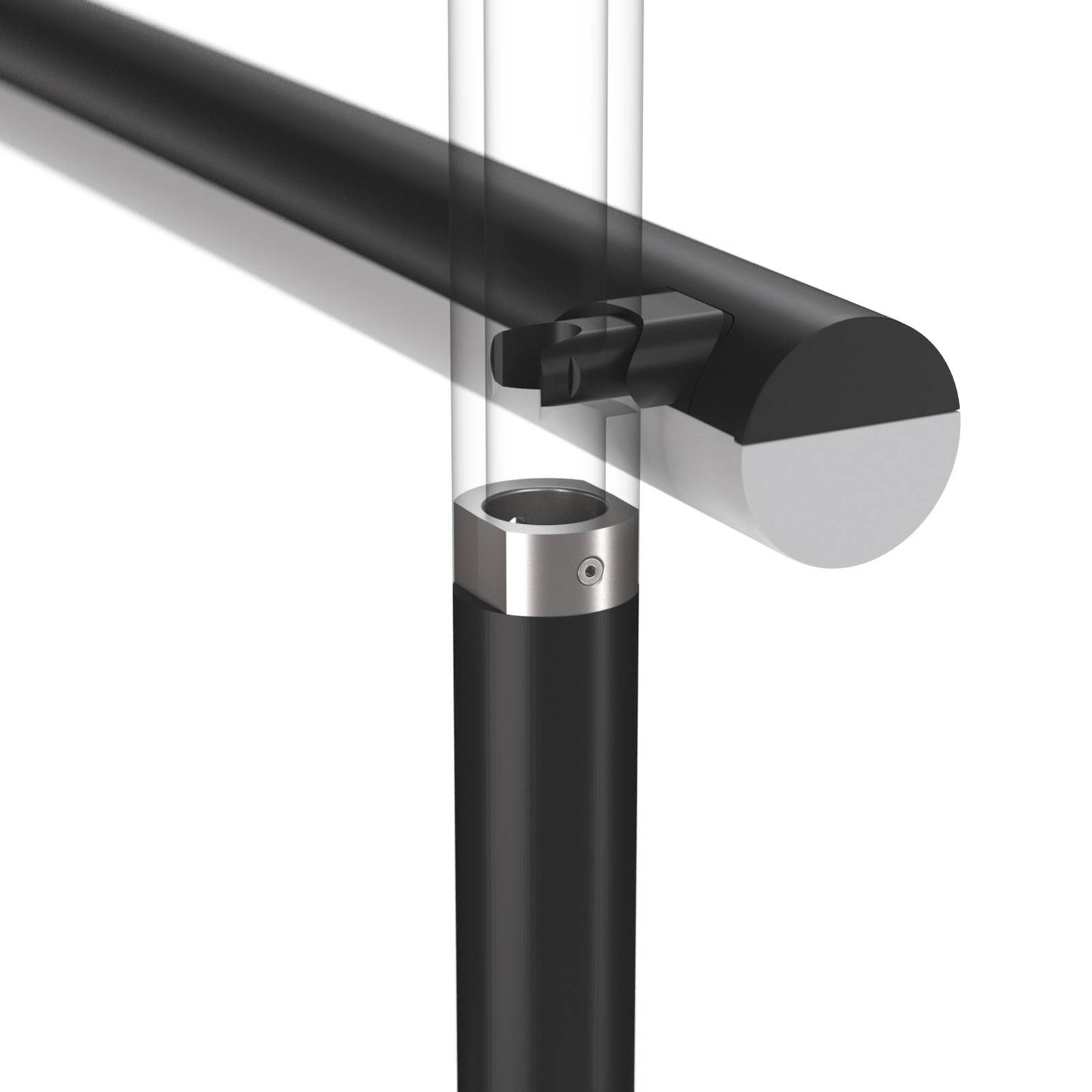 FLOS Infra-Structure C2 LED-Deckenlampe schwarz von Flos