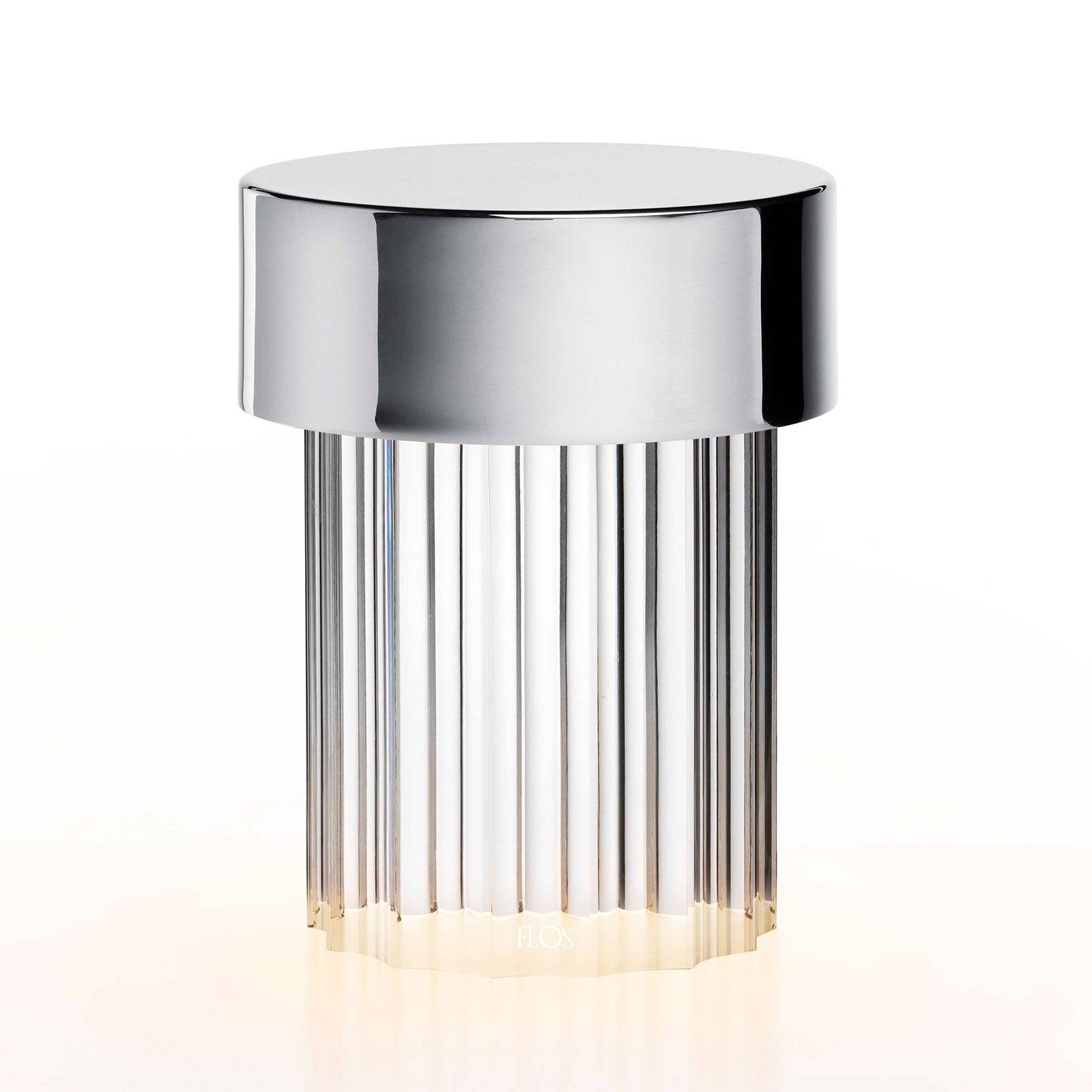 FLOS Last Order LED-Tischlampe gewellt IP55 stahl von Flos