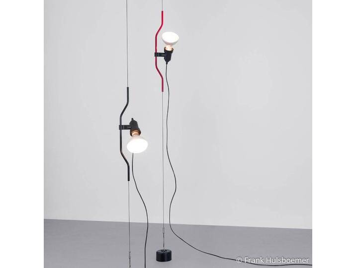 FLOS Design Hängelampe PARENTESI, schwarz, für Wohn- / Esszimmer, Metall, Design, Pendelleuchte von Flos