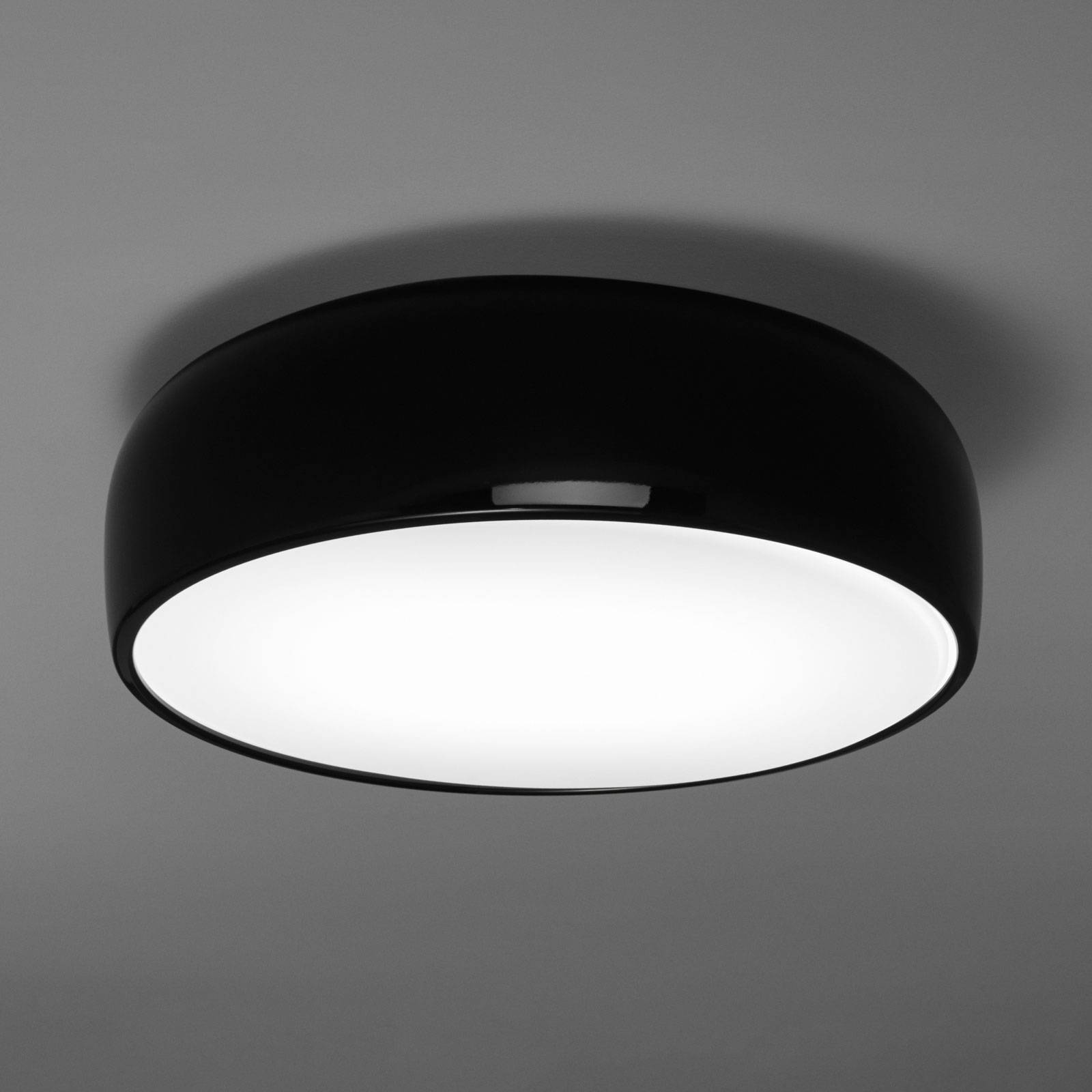 FLOS Smithfield C Deckenlampe schwarz glänzend E27 von Flos