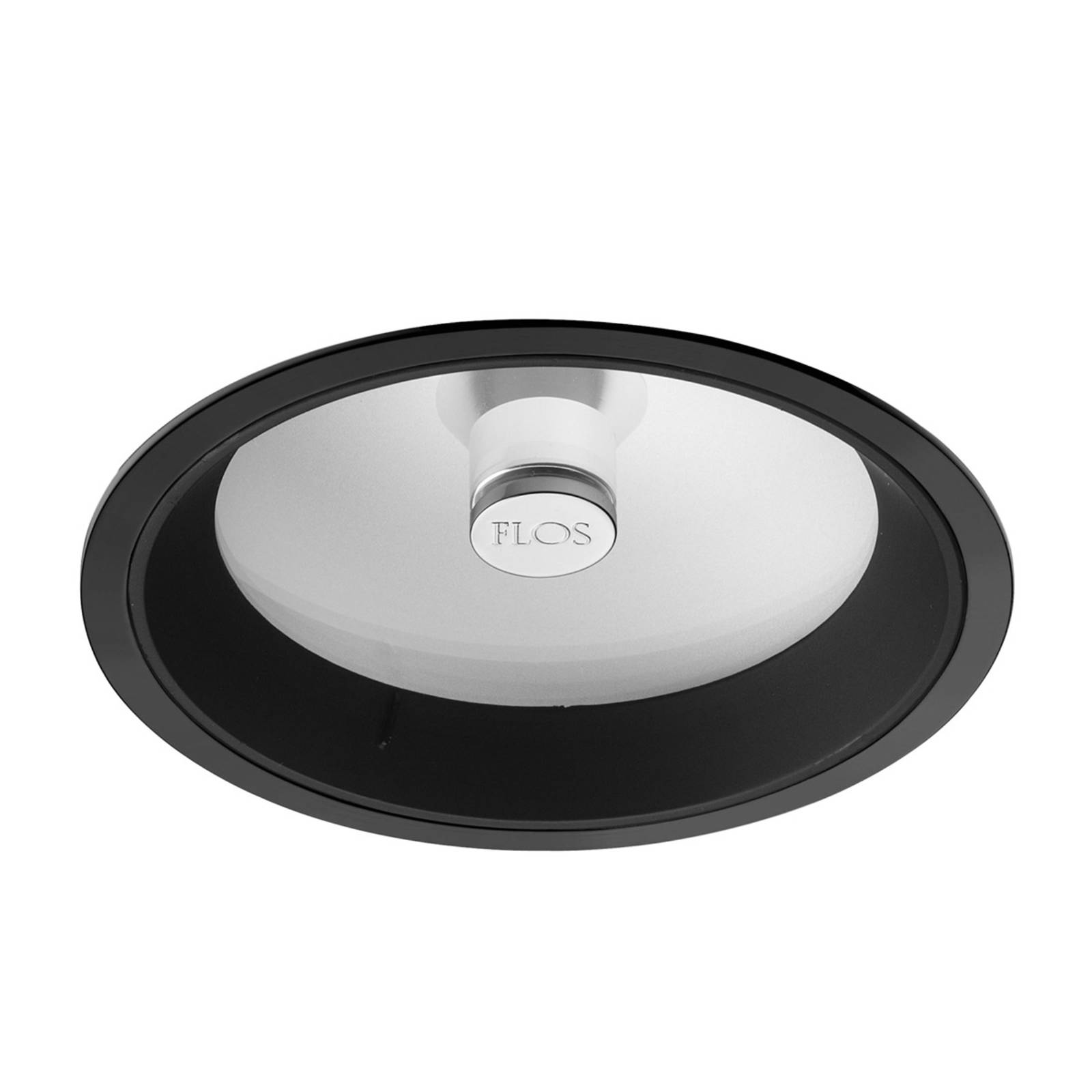 FLOS Wan - Hochvolt-Einbaudownlight, schwarz von Flos