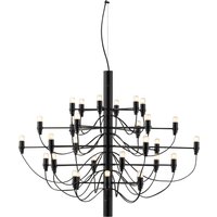 Flos 2097/30 Pendelleuchte inkl. LED 2700 K frosted, schwarz matt von Flos