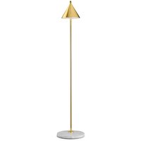 Flos Captain Flint LED Stehleuchte Messing gebürstet, Fuß: Marmor weiß Flos Captain Flint LED Stehleuchte Messing gebürstet, Fuß: Marmor weiß von Flos