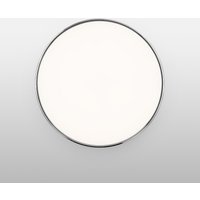 Flos Clara LED Wand- / Deckenleuchte weiß, mit Dekorring Chrom von Flos