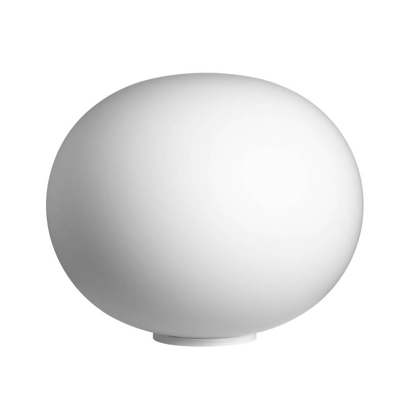 Flos - Glo Ball Basic 1 Bodenleuchte - weiß/Glas/Polyamid/mit Dimmer/H 27cm/Ø 33cm von Flos
