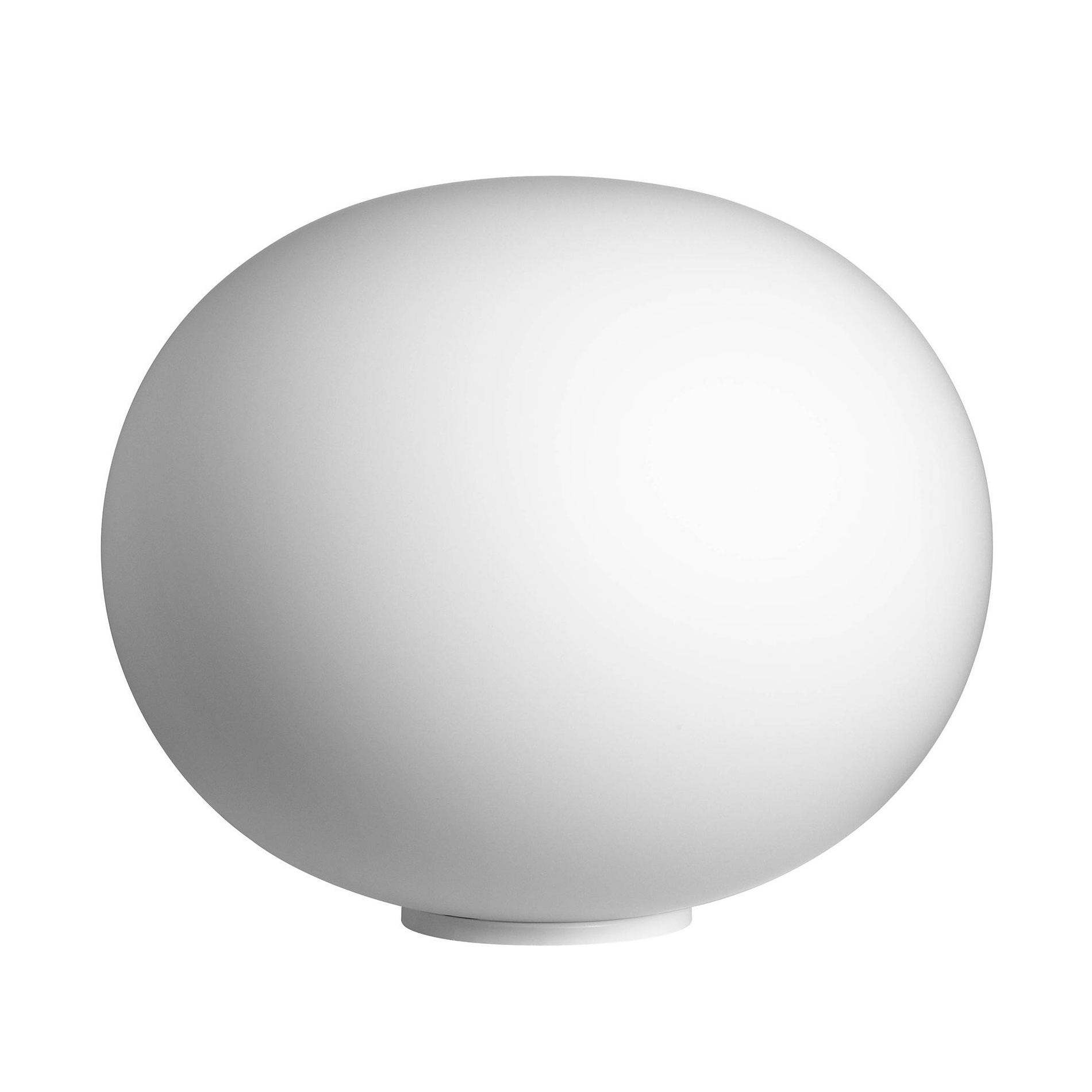 Flos - Glo Ball Basic 2 Bodenleuchte - weiß/Glas/Polyamid/mit Dimmer/H 36cm/Ø 45cm von Flos