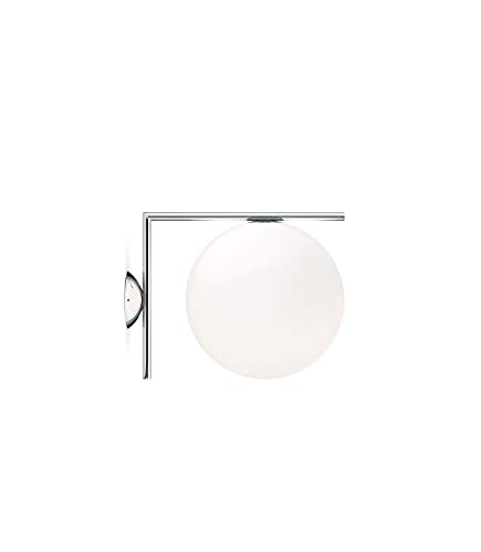 Flos IC C/W2 EU CRO, Glas, Chrome, 31,6x30x41,6cm von Flos