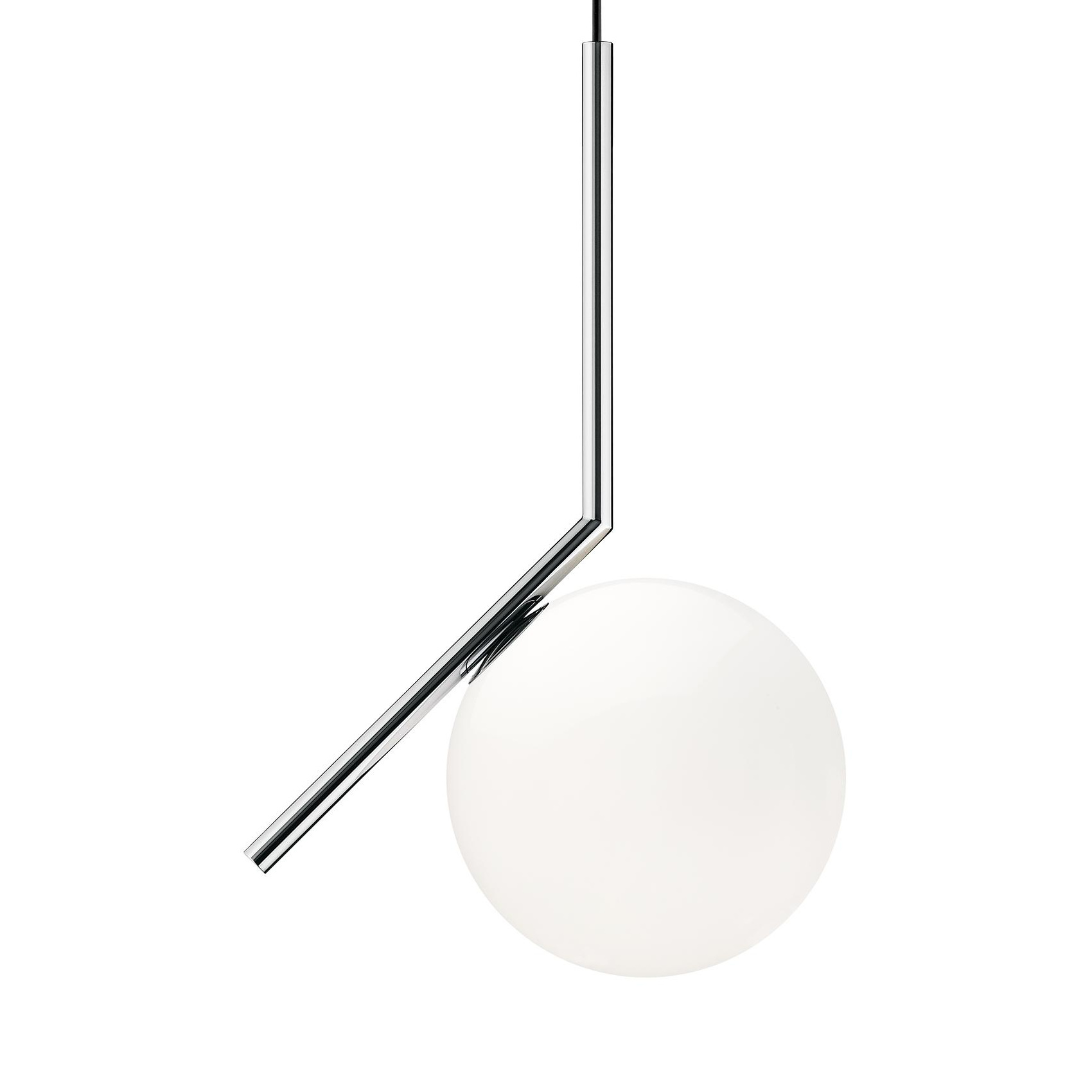 Flos - IC S1 Pendelleuchte - chrom/glänzend/H 47cm/Ø 20cm von Flos