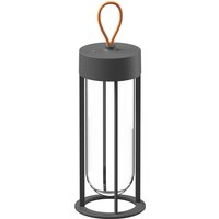 Flos In Vitro Unplugged LED Akkuleuchte, 3000 K anthrazit von Flos