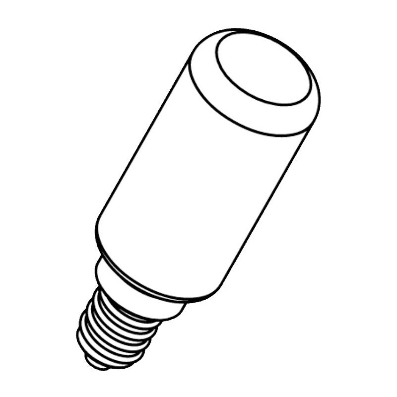 Flos - LED E14 TUBE 8W dimmbar - transparent/220-240V/3000K/800lm/T28 von Flos