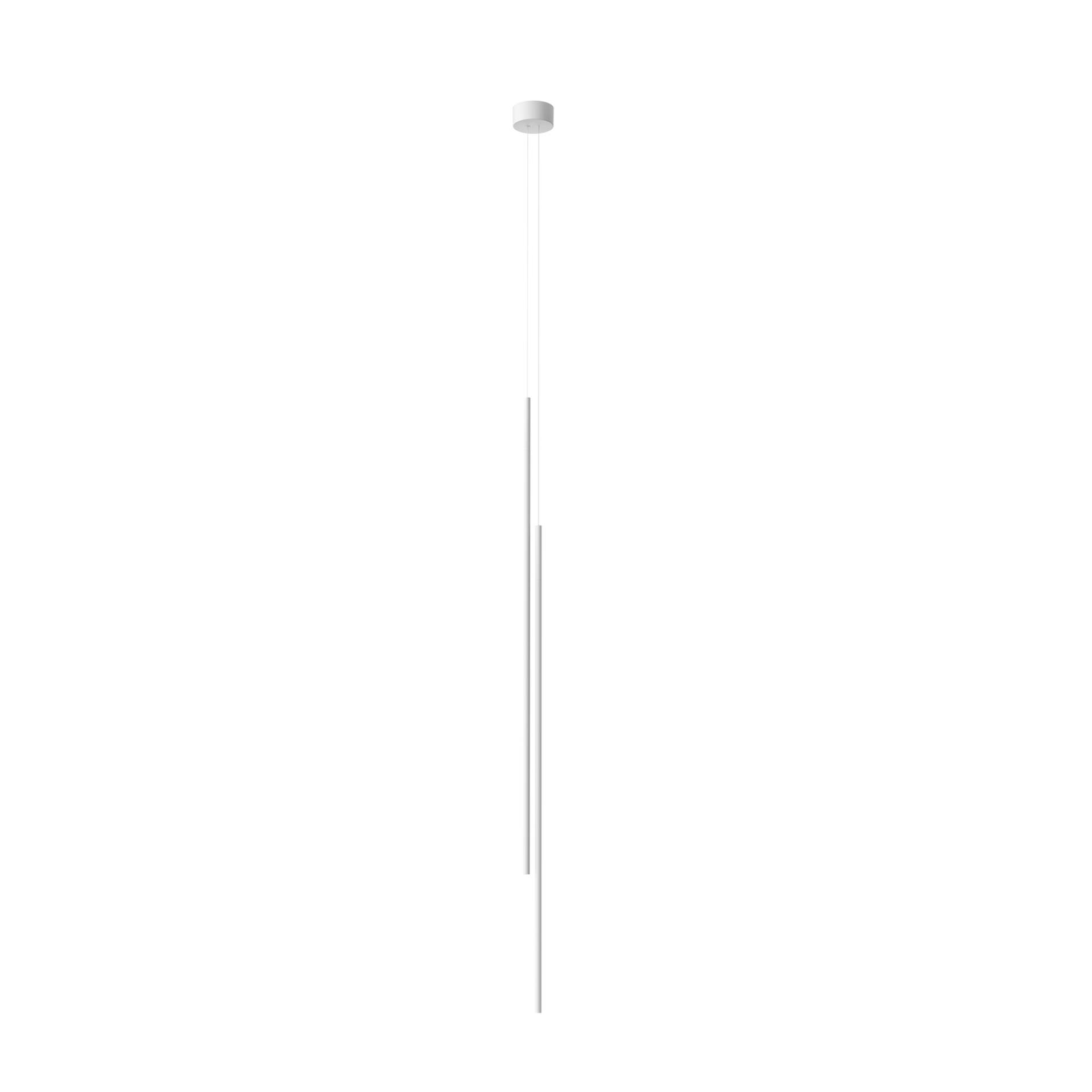 Flos - My Lines Pendelleuchte Ø 60cm - weiß/matt/BxHxT 6,3x167,2x2,3cm/LED 52W von Flos