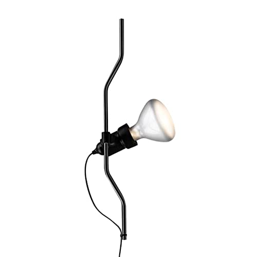 Flos Parentesi Dimmer Element, Ergänzung für Parentesi Lampe, Bestehend aus Metallbogen, Lampenfassung und Kabel mit Schalter, Dimmbare Version, Farbe Schwarz von Flos