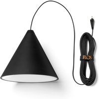 Flos String Light Cone LED Pendelleuchte 12 m Kabel, schwarz von Flos