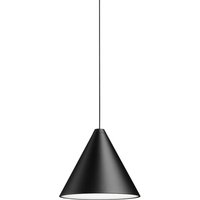 Flos - String Light Pendelleuchte, Kegelkopf, Kabellänge: 12 m, schwarz von Flos