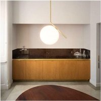Flos - Suspension ic light 1 in ottone gebürstet attacco e14 f3175059 Flos - Suspension ic light 1 in ottone gebürstet attacco e14 f3175059 von Flos
