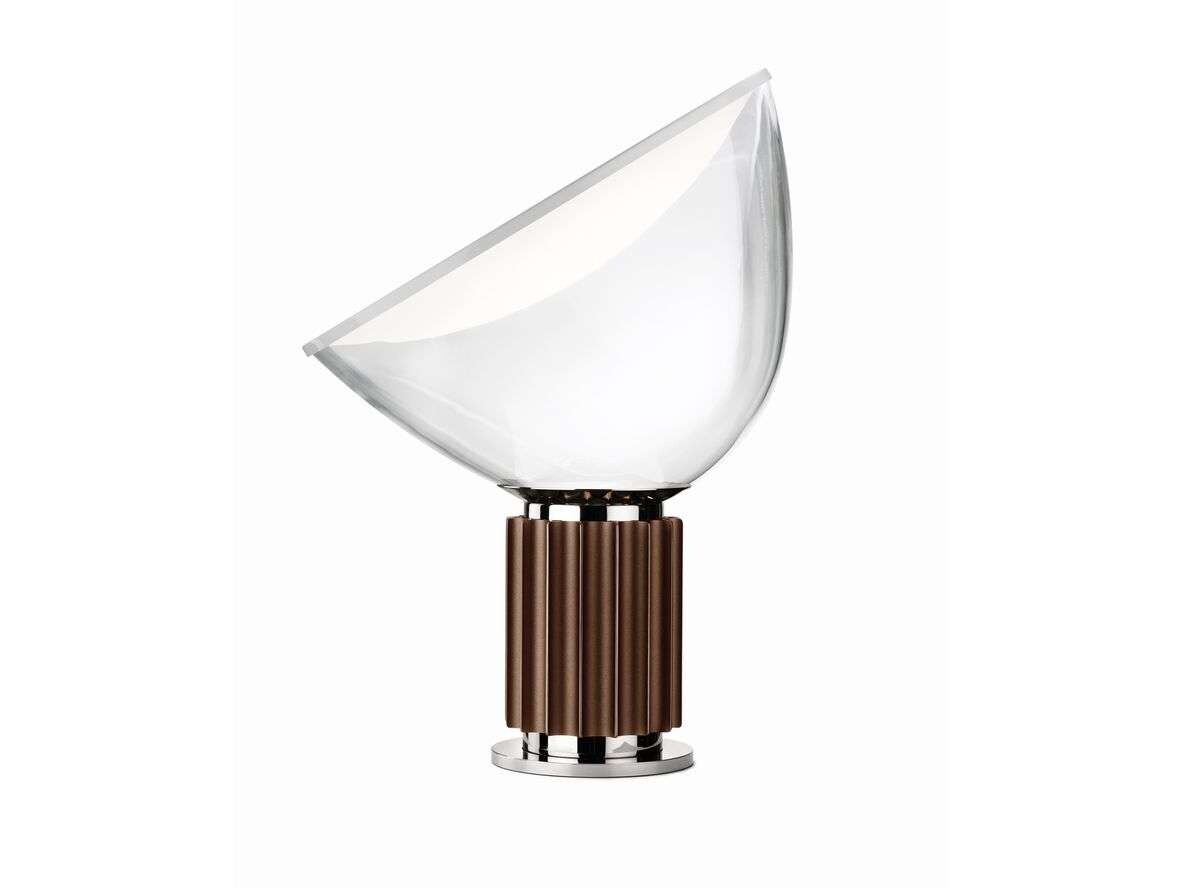 Flos - Taccia Glas Tischleuchte Bronze Flos von Flos