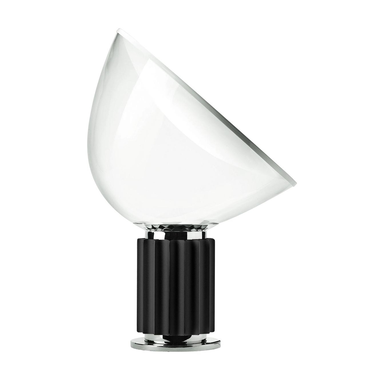 Flos - Taccia LED Tischleuchte - schwarz/eloxiert/H:64,5cm x Ø 49.5cm/2700K/2068lm/CRI 93 von Flos