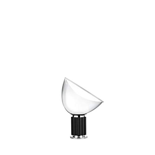 Flos Tischlampe Taccia Small Schwarz by Achille and Pier Giacomo Castiglioni, 16W, Innenbeleuchtung, 37,3 x 14,2 x 48,5 cm, F6604030 von Flos