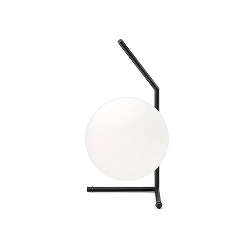 Flos Tischleuchte IC Lights Table 1 Low Schwarz Designt by Michael Anastassiades, 60W, Innenbereich, Durchmesser 20 cm, F3171030 von Flos