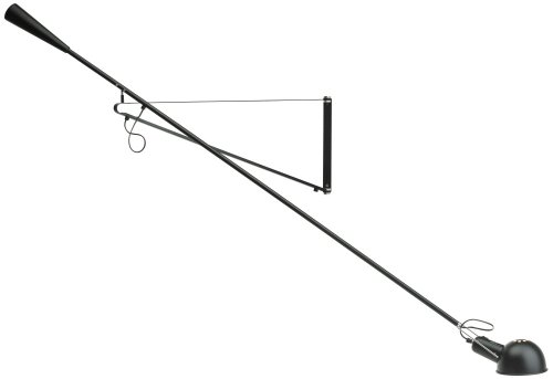 Flos Wandleuchte 265 Schwarz by Paolo Rizzatto, 75 Watt, Innenbeleuchtung, 205 cm, A0300030 von Flos