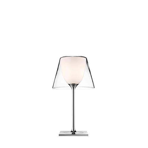 Ktribe F6281000 Tischleuchte, Table 1 Glass, 100 W, 31,5 x 31,5 x 56 cm, Chrom von Flos