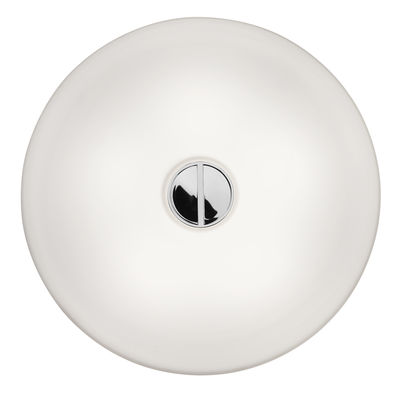 Wandleuchte Mini Button INDOOR glas weiß - Flos - Weiß von Flos