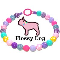 Das Ava Perlen Hundehalsband | Individuell Handgefertigtes Strass Halsband Mit Langlebige Hundehalskette Hunde von FlossyDog