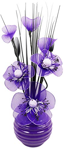 Flourish Deko Künstliche Blumen, Violett Lila Purpur, 32cm von Flourish